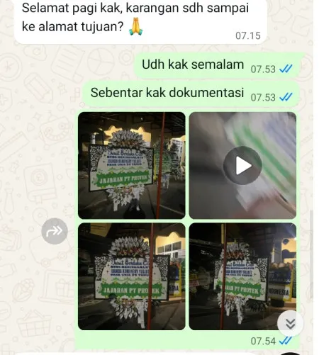 Pengiriman Papan Bunga Selamat Pondok Cina