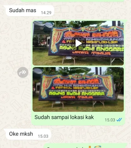 Pengiriman Papan Bunga Pondok Cina